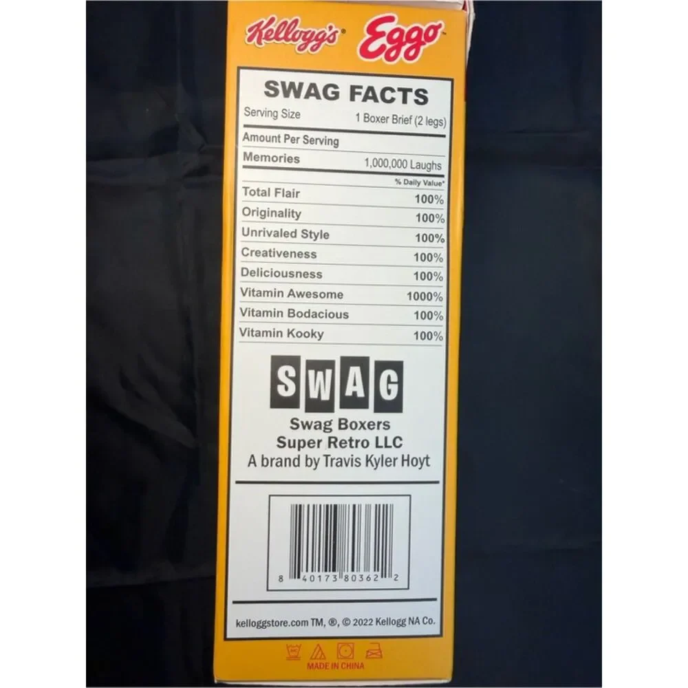 Kellogg’s Eggo Homestyle Waffles Boxer Brief Size Large